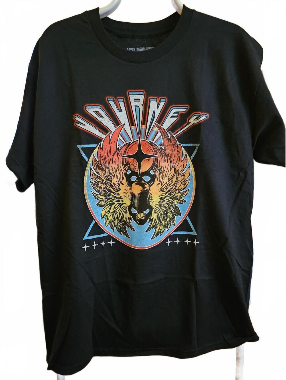 Journey (Band) Logo Black Rock Tee T-Shirt- Large- NWOT